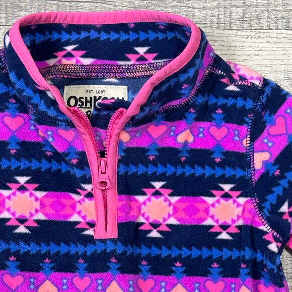 Girls Winter Top Bundle Sz 3T Long Sleeve Ruffle Shirt & 1/4 Zip Fleece - Picture 5 of 6